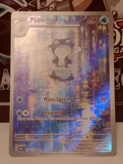 Poliwhirl 176/165 Illustration Rare 151 Pokemon Holo Near Mint - Image 1