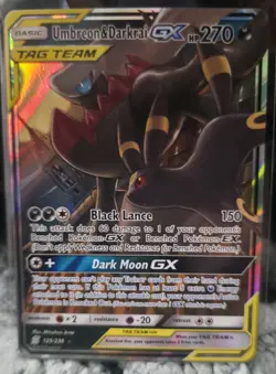 Pokemon TCG Umbreon & Darkrai GX 125/236 Unified Minds Tag Team Pack Fresh Pull - Image 1