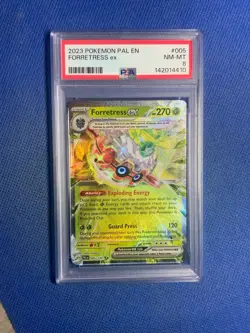 2023 Pokemon Paldea Evolved Forretress EX #005 005/193 PSA 8 - Image 1
