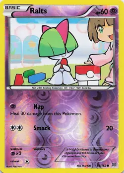 Ralts - Pokemon Reverse Holo Common 2015 BREAKthrough 68/162 LP - Image 1