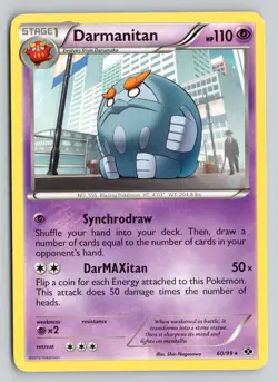 DARMANITAN 60/99 RARE NEXT DESTINIES POKEMON LP - Image 1