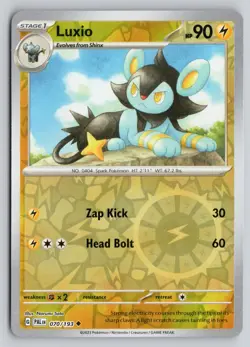 LUXIO 070/193 UNCOMMON PALDEA EVOLVED POKEMON REVERSE HOLO NM - Image 1