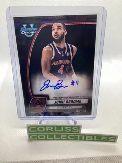 2024-2025 Bowman Chrome U Johni Broome Black /10 AUTO 🔥📈💎💎 - Image 1