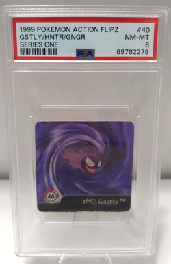 PSA 8 - Gastly/Haunter/Gengar #40 - Action Flipz Lenticular Pokemon - Image 1