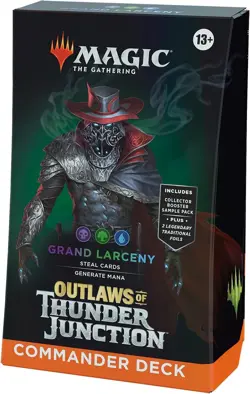 Magic The Gathering Outlaws of Thunder Junction Commander Deck Grand Larceny MTG - Image 1