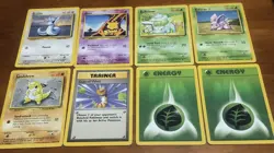 Pokemon 8 Card Lot Base Set Unlimited - Image 1