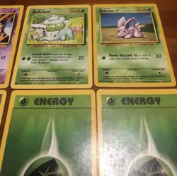 Pokemon 8 Card Lot Base Set Unlimited - Image 3