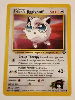 Erika's Jigglypuff Gym Challenge Series 1st Edition Pokemon Card 69/132 NM/M - Image 1