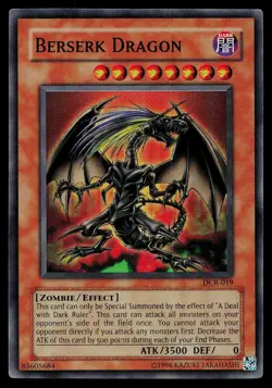 Yu-Gi-Oh Card Dark Crisis Berserk Dragon DCR-019 Super Rare - Image 1