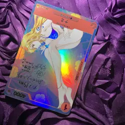 NAMI ONE PIECE Hottie Dress-UP Goddess Waifu Anime Holo Card Summer - Image 3