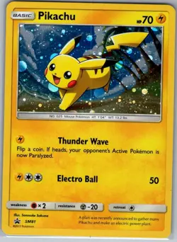 Pikachu - SM81 Holo SM Promos - Pokemon Card - NM - Image 1