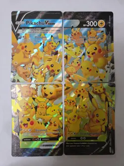Pokemon Pikachu V-Union Full Set of 4 SWSH: Sword & Shield Promo Cards - NM - Image 1