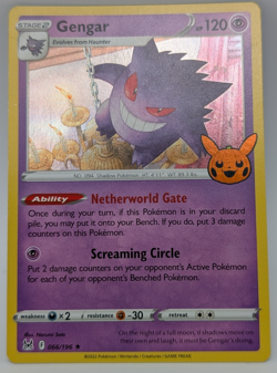 Pokemon TCG Lost Origin Gengar Reverse Holo Card 66/196 LP - Image 1