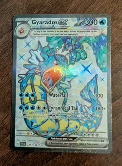 Gyarados ex 225/198 Scarlet & Violet Terra Full Art Ultra Rare Pokemon Card NM - Image 1