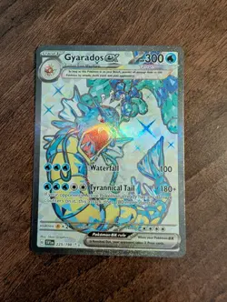 Gyarados ex 225/198 Scarlet & Violet Terra Full Art Ultra Rare Pokemon Card NM - Image 2