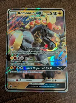 Pokemon Kommo-O GX SM71 Ultra Rare Black Star Promo Card NM/M (Normal Size) - Image 1