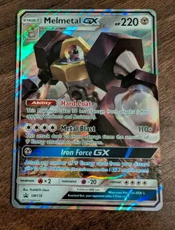 Melmetal GX SM178 Holo Promo Pokemon Card Sun Moon Ultra Rare Standard Size NM - Image 1