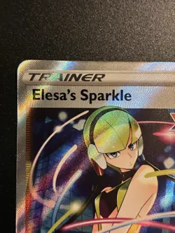 Pokemon TCG Elesa's Sparkle Fusion Strike Holo Card 260/264 Full Art Ultra Rare - Image 5