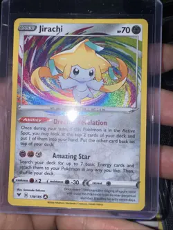 Pokemon TCG Jirachi Holo Card 119/185 Vivid Voltage Amazing Rare NM/MT Condition - Image 4