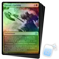 FOIL GARRUK'S UPRISING X4 Wilds Of Eldraine: Enchanting Tales WOT Magic MTG CARD - Image 1