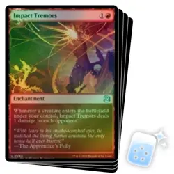 FOIL IMPACT TREMORS X4 Wilds Of Eldraine: Enchanting Tales WOT Magic MTG CARD - Image 1