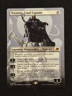 MTG Edge of Eternities Tezzeret, Cruel Captain 0287 Foil Full Art Mythic - Image 1
