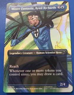 Mister Fantastic, Reed Richards (Borderless) Marvel Super Heroes Foil Free Ship - Image 1