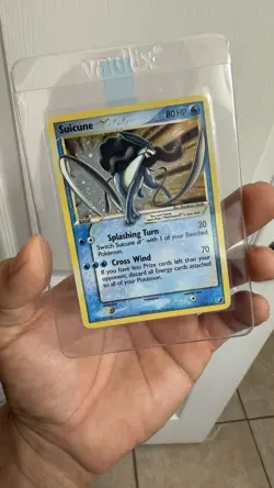 Pokemon TCG Suicune Gold Star 115 EX Unseen Forces Ultra Holo Rare - Image 1