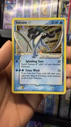 Pokemon TCG Suicune Gold Star 115 EX Unseen Forces Ultra Holo Rare - Image 2