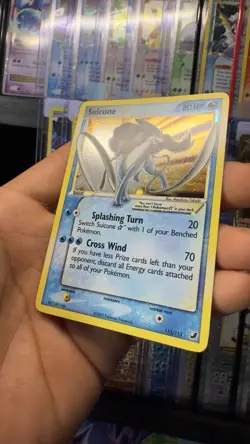 Pokemon TCG Suicune Gold Star 115 EX Unseen Forces Ultra Holo Rare - Image 4