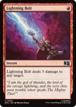 MTG Marvel Super Heroes Commander - Lightning Bolt - Image 1