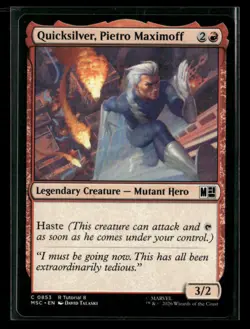 Quicksilver, Pietro Maximoff (0853) Marvel Super Heroes Magic: The Gathering NM - Image 1