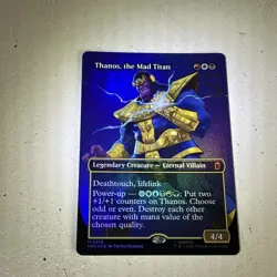 Thanos, the Mad Titan (0376) - Foil - Borderless Marvel Super Heroes - Image 1