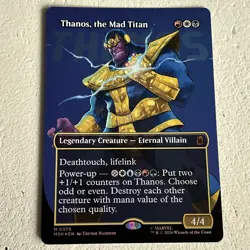 Thanos, the Mad Titan (0376) - Foil - Borderless Marvel Super Heroes - Image 2