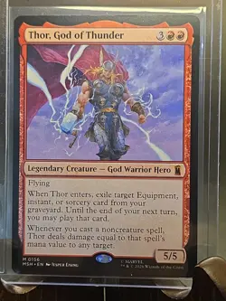 Thor, God of Thunder Marvel Super Heroes MTG Regular Near Mint - Image 3