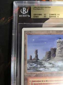 BGS 9.5 Plateau Revised MtG Magic the Gathering GEM MINT! - Image 3