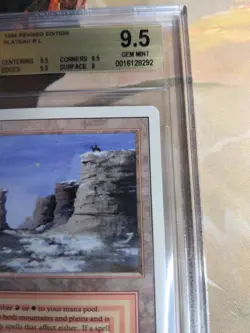 BGS 9.5 Plateau Revised MtG Magic the Gathering GEM MINT! - Image 4