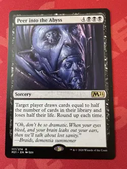 Peer into the Abyss - NM - Core Set 2021 (117/274) - Sorcery - Regular - MTG - Image 1