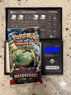 VERY HEAVY!! (22.38g) Pokemon Twilight Masquerade – Factory Sealed Booster Pack - Image 1