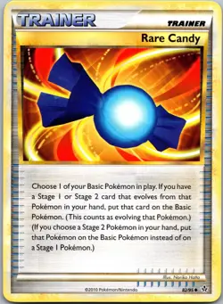 RARE CANDY 82/95 UC HGSS UNLEASHED POKEMON NM - Image 1