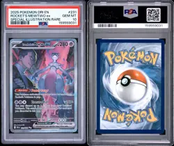 Pokemon 2025 Team Rocket's Mewtwo ex 231/182 SIR Destined Rivals GEM MINT PSA 10 - Image 3