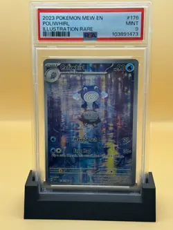 Pokemon Poliwhirl 176/165 151 IR PSA 9 - Image 1