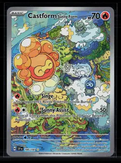 Pokemon 2024 Stellar Crown Castform Sunny Form #195/191 - Image 1
