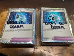 LOT OF (100) Drops In The Ocean 021/034 CLB Holo Pokemon PROMO - Image 1