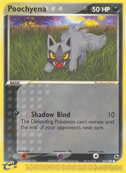 Poochyena 65 109 C Ruby & Sapphire Pokemon MP - Image 4