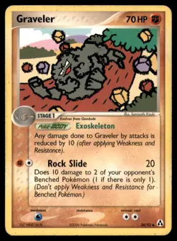 Graveler 34 92 UC Legend Maker Pokemon MP - Image 1