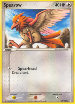Spearow 61 100 C Crystal Guardians Pokemon MP - Image 4