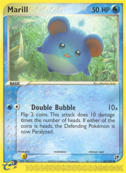 Marill 68 100 C Sandstorm Pokemon MP - Image 4
