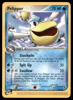 Pelipper 19 109 R Ruby & Sapphire Pokemon MP - Image 1