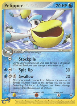 Pelipper 19 109 R Ruby & Sapphire Pokemon MP - Image 4